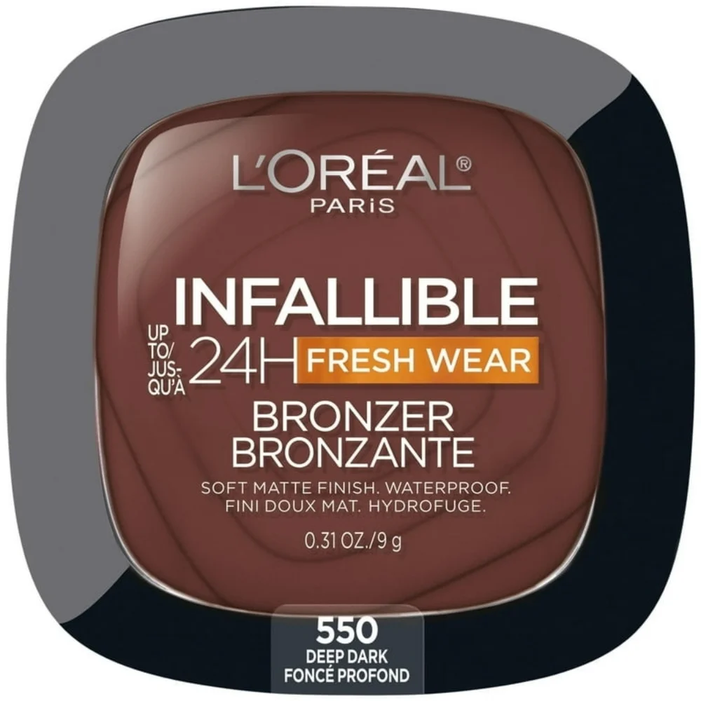 5 x L'Oreal Paris Infallible 24H Fresh Wear Soft Matte Bronzer 550 Deep Dark